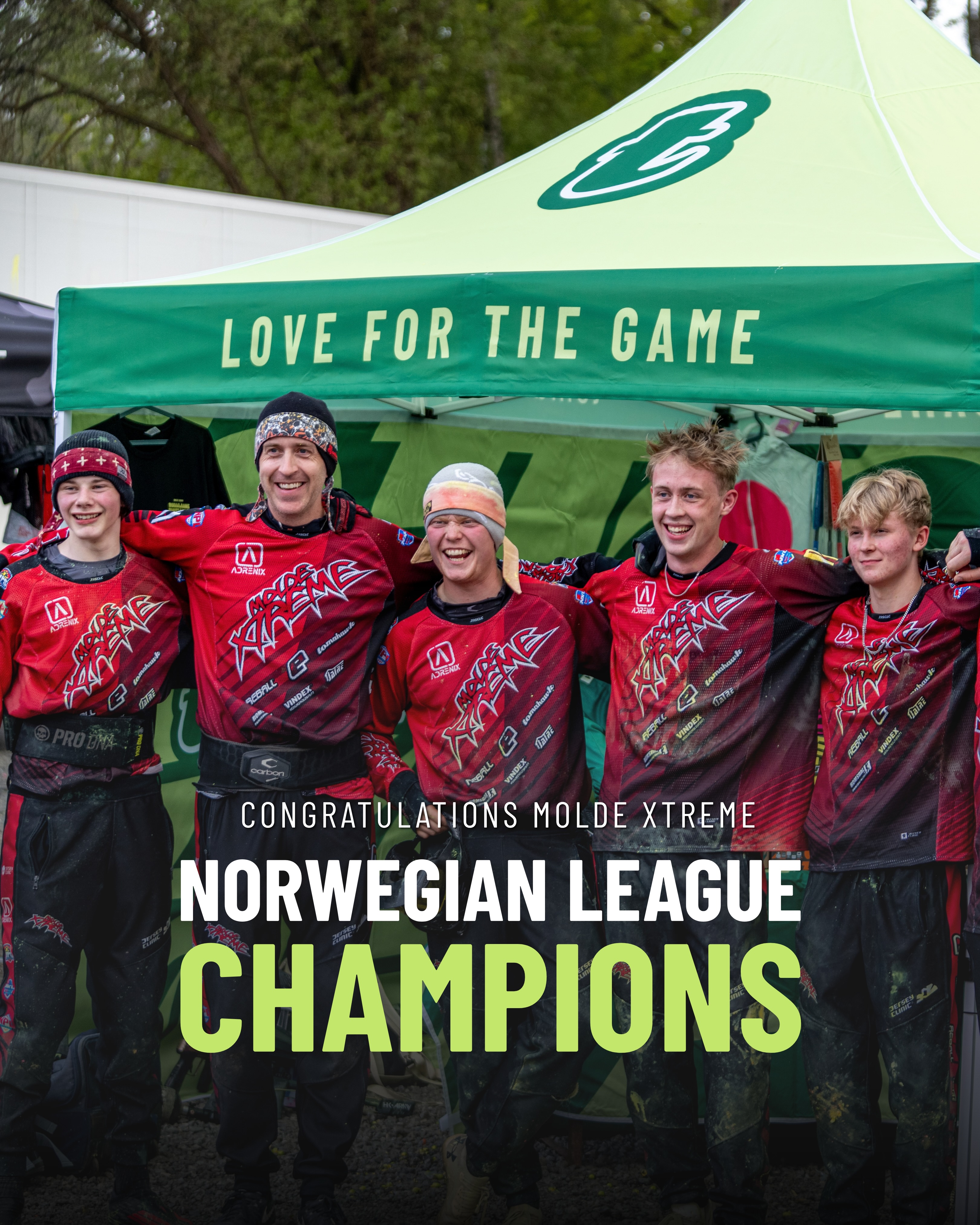 Norwegian League Champions 🏆

Molde Xtreme put together a full season of consistent, disciplined paintball and this is what it looks like when that pays off.

Congratulations to the whole team. This one was earned. 

#paintball #paintballing #paintballislife #propaintball #nxleurope